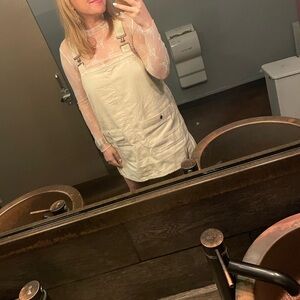 Free People Cream Mini Dress